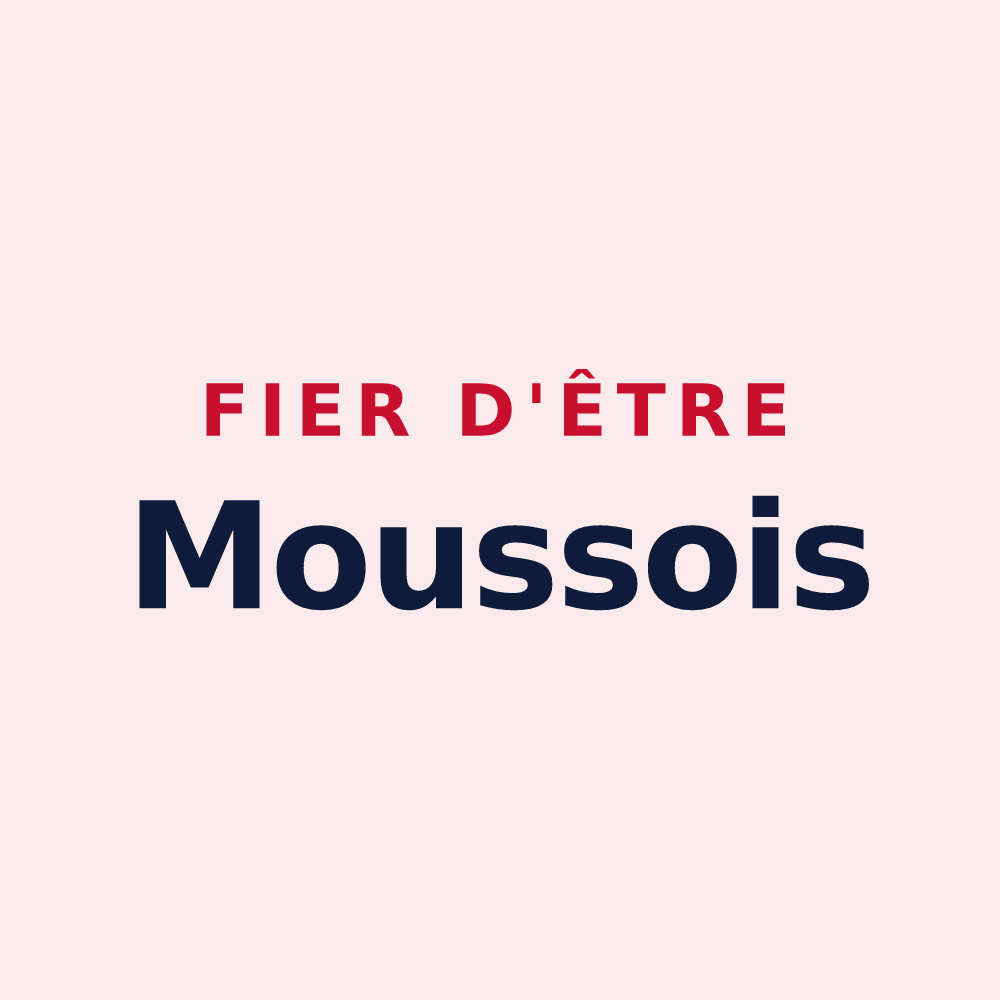 Magnet « Fier d'être Moussois » — design pour Mousseaux-sur-Seine