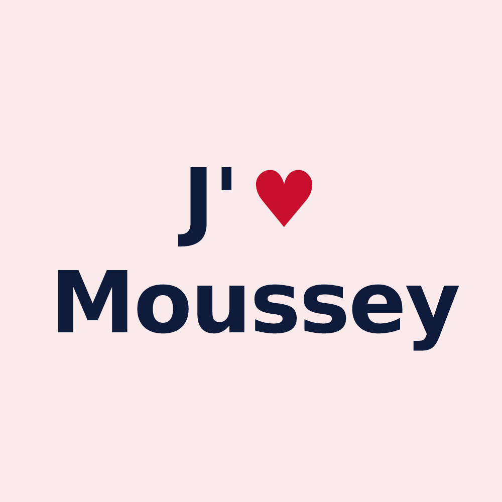 Magnet personnalisé Moussey — design J'aime Moussey