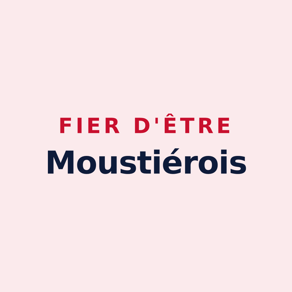 Magnet « Fier d'être Moustiérois » — design pour Moustier-Ventadour