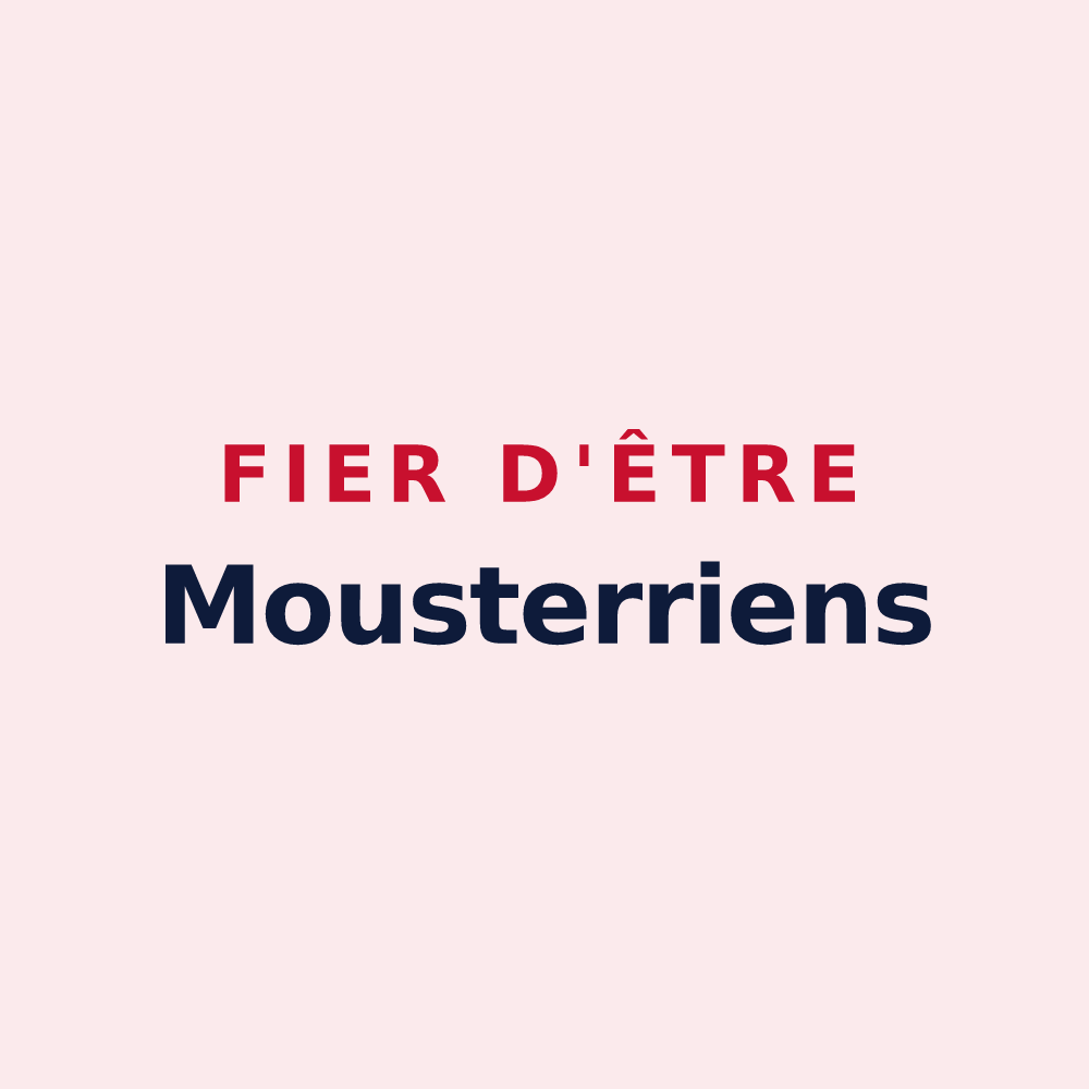Magnet « Fier d'être Mousterriens » — design pour Moustier