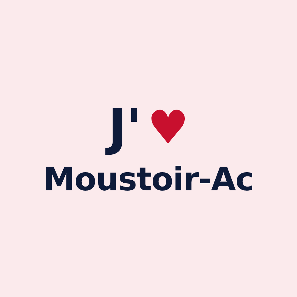 Magnet personnalisé Moustoir-Ac — design J'aime Moustoir-Ac