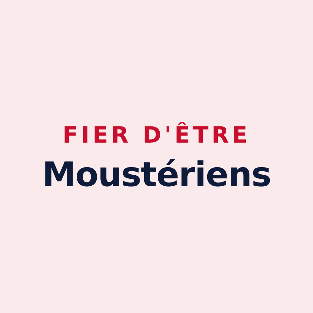 Magnet « Fier d'être Moustériens » — design pour Moutiers