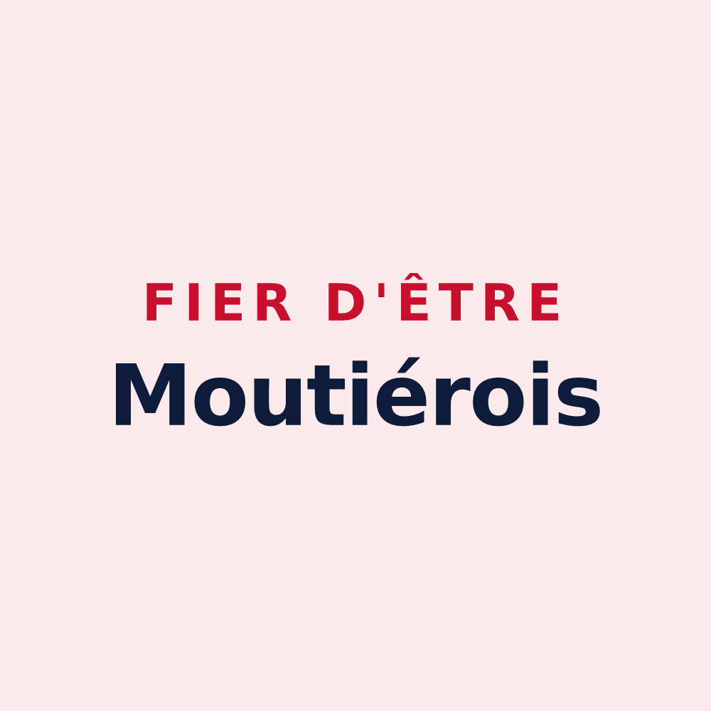 Magnet « Fier d'être Moutiérois » — design pour Moutiers-sur-le-Lay