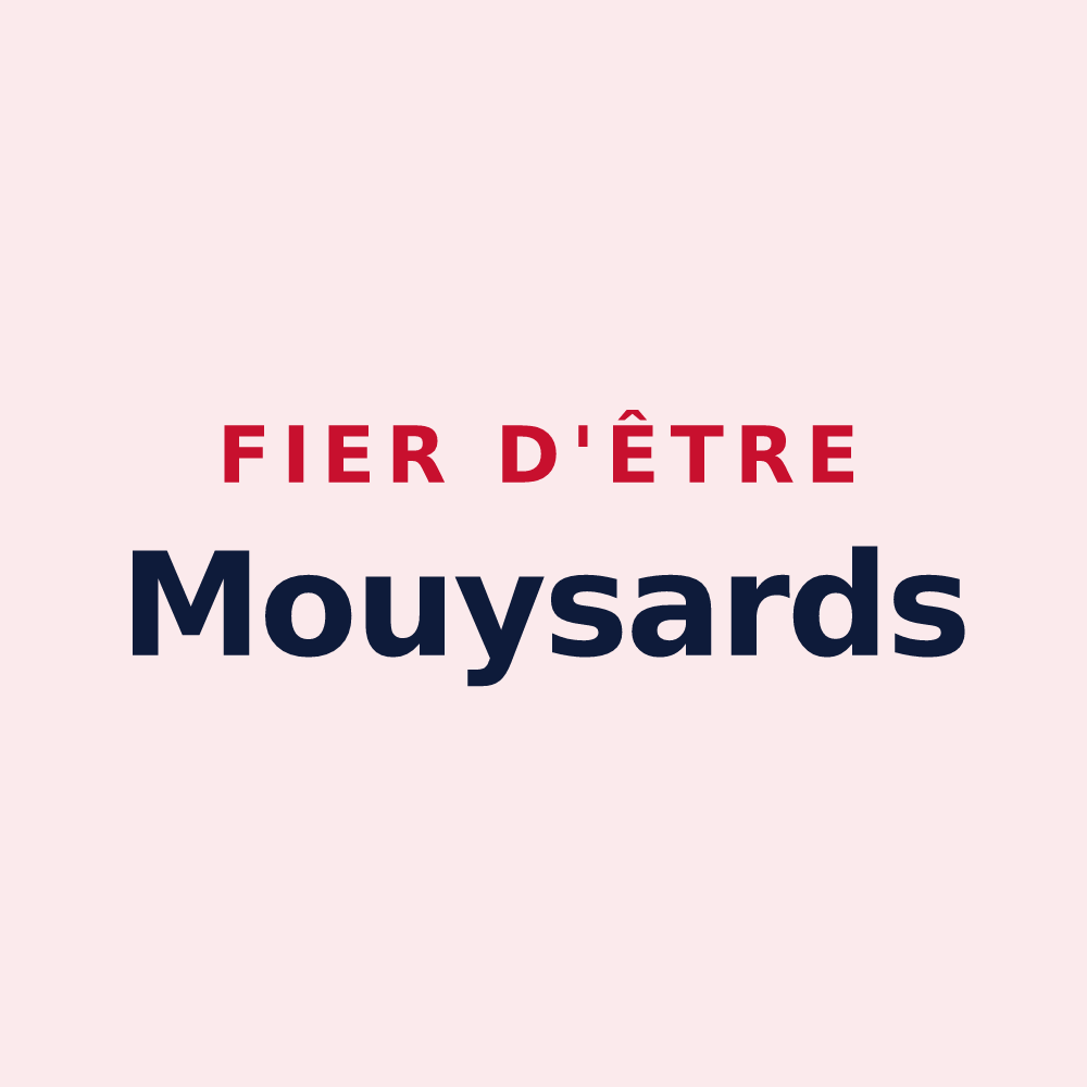 Magnet « Fier d'être Mouysards » — design pour Mouy