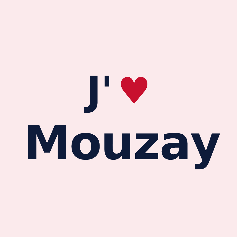 Magnet personnalisé Mouzay — design J'aime Mouzay