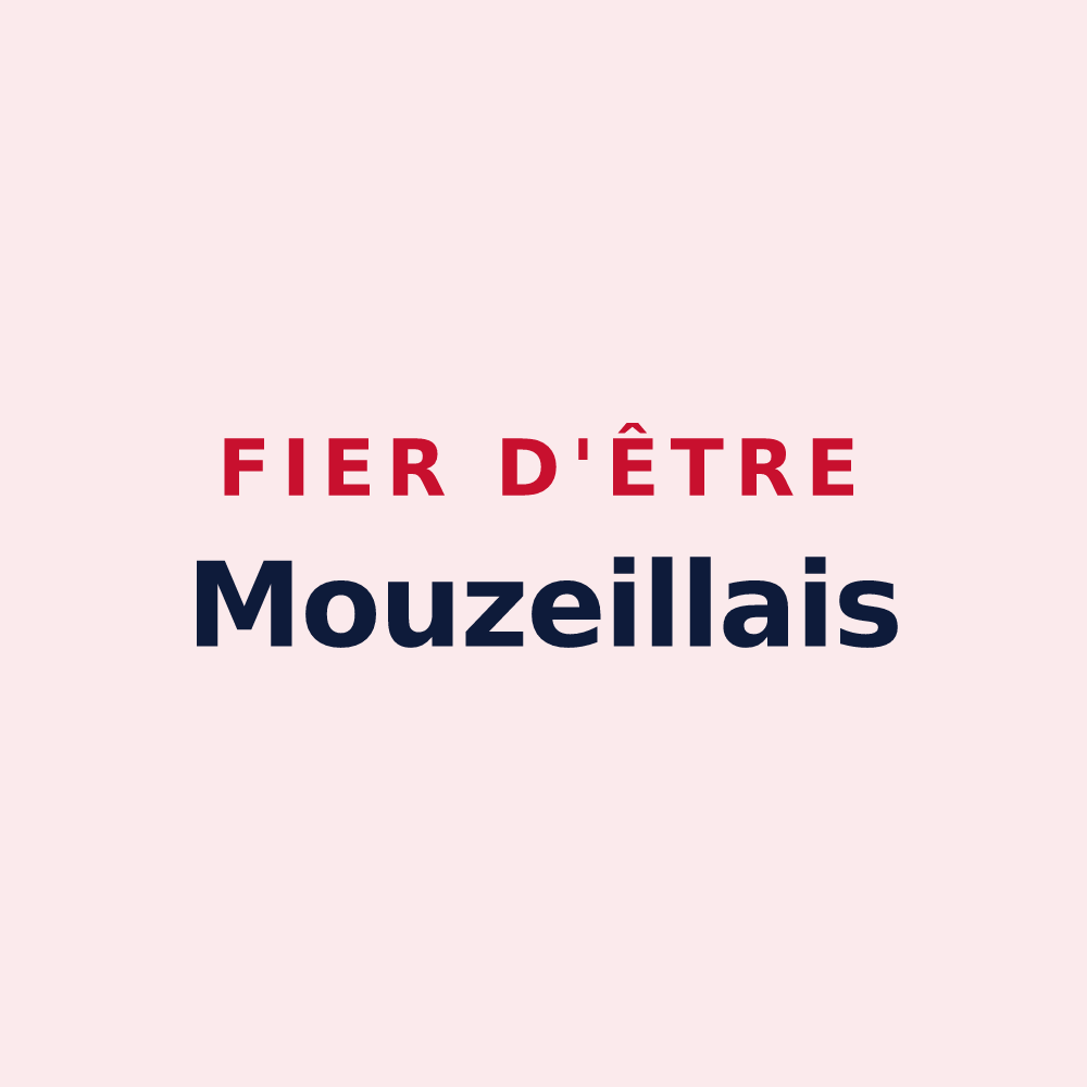 Magnet « Fier d'être Mouzeillais » — design pour Mouzeil