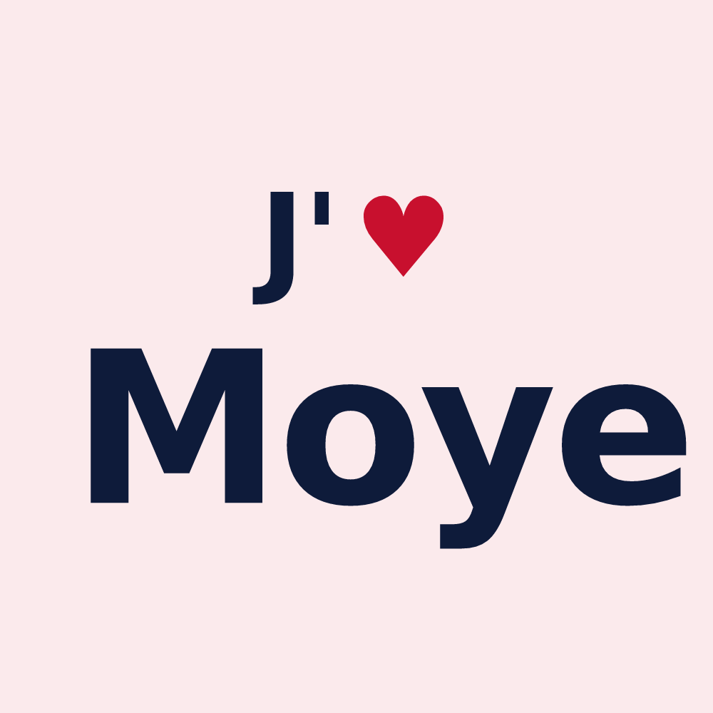 Magnet personnalisé Moye — design J'aime Moye