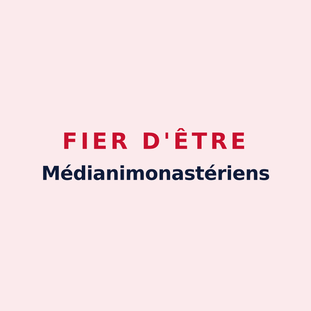 Magnet « Fier d'être Médianimonastériens » — design pour Moyenmoutier