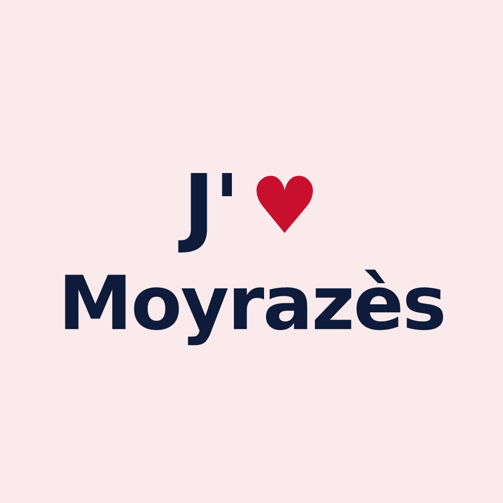 Magnet personnalisé Moyrazès — design J'aime Moyrazès