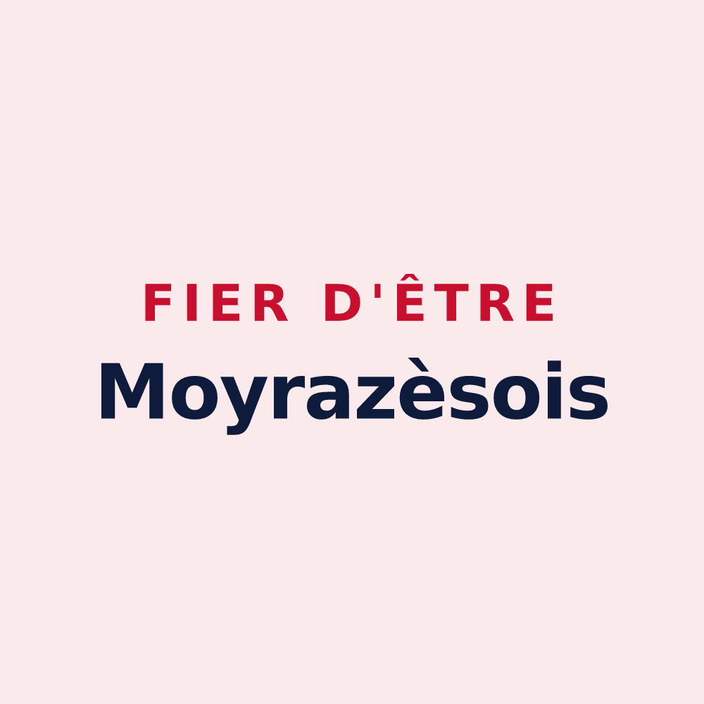 Magnet « Fier d'être Moyrazèsois » — design pour Moyrazès