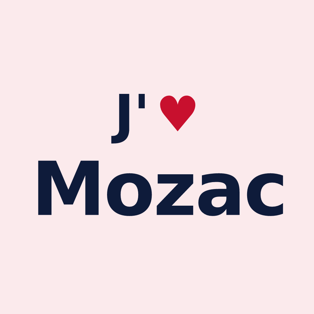 Magnet personnalisé Mozac — design J'aime Mozac