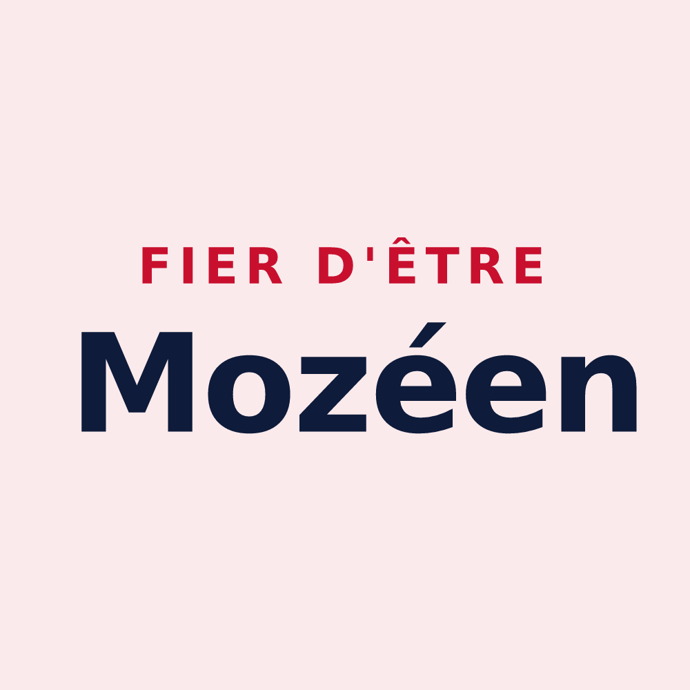 Magnet « Fier d'être Mozéen » — design pour Mozé-sur-Louet