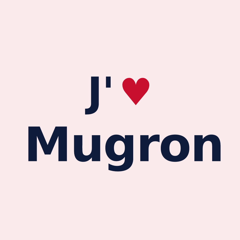 Magnet personnalisé Mugron — design J'aime Mugron