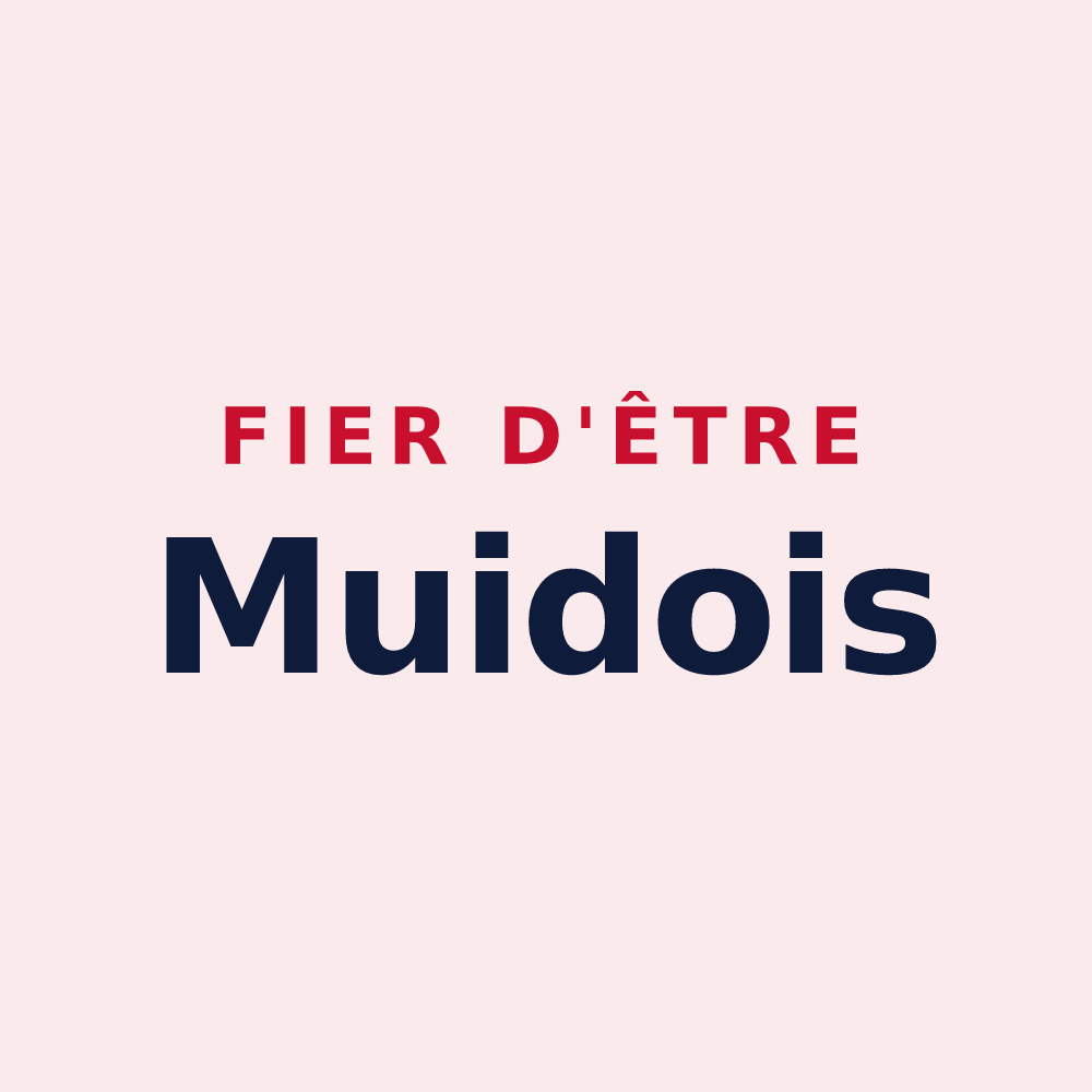 Magnet « Fier d'être Muidois » — design pour Muides-sur-Loire