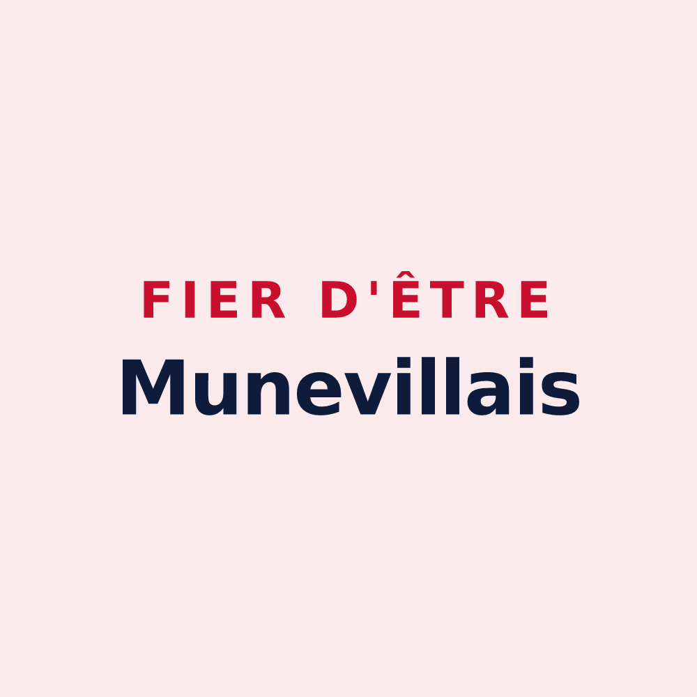 Magnet « Fier d'être Munevillais » — design pour Muneville-le-Bingard