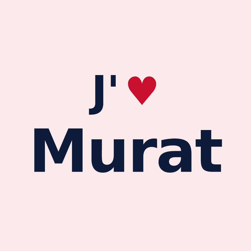Magnet personnalisé Murat — design J'aime Murat