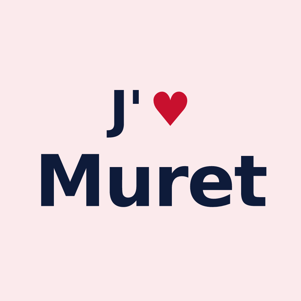 Magnet personnalisé Muret — design J'aime Muret