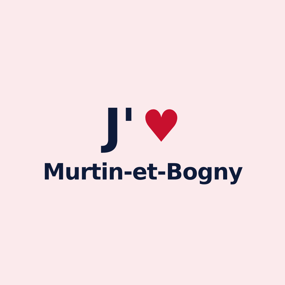 Magnet personnalisé Murtin-et-Bogny — design J'aime Murtin-et-Bogny