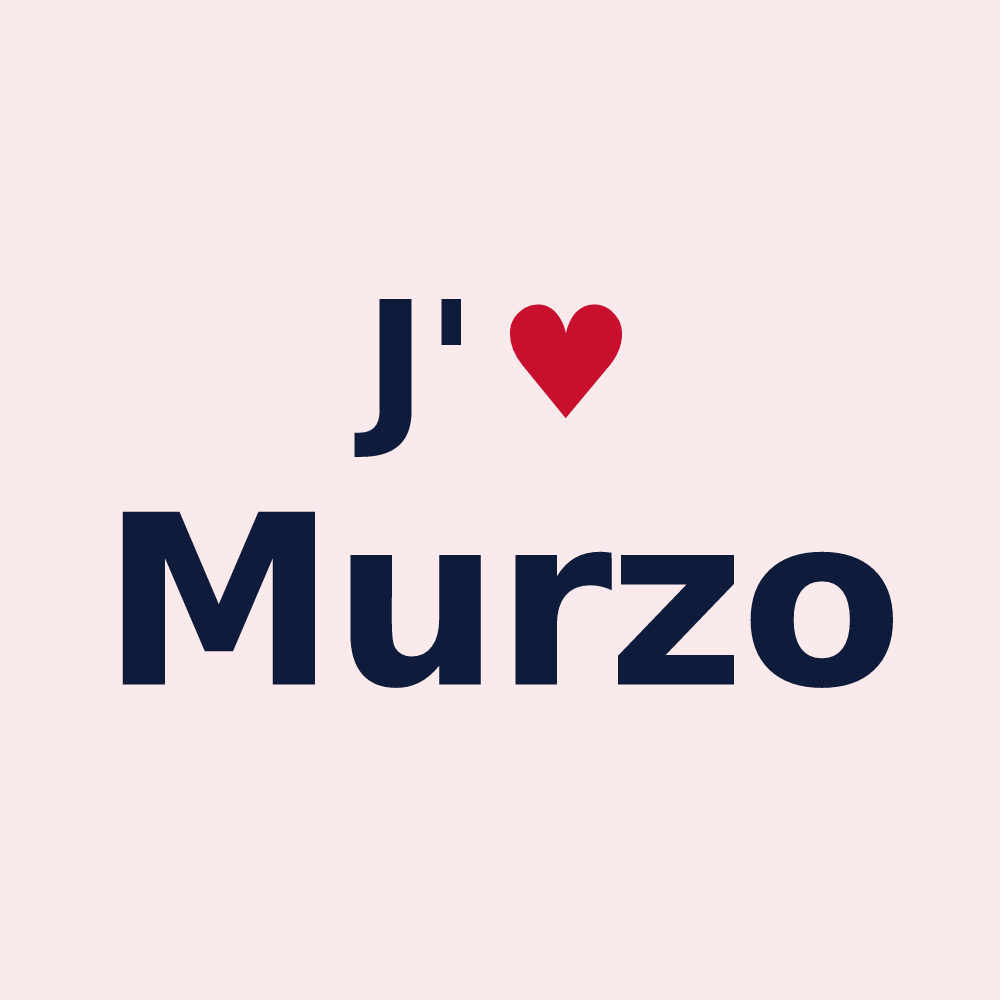 Magnet personnalisé Murzo — design J'aime Murzo