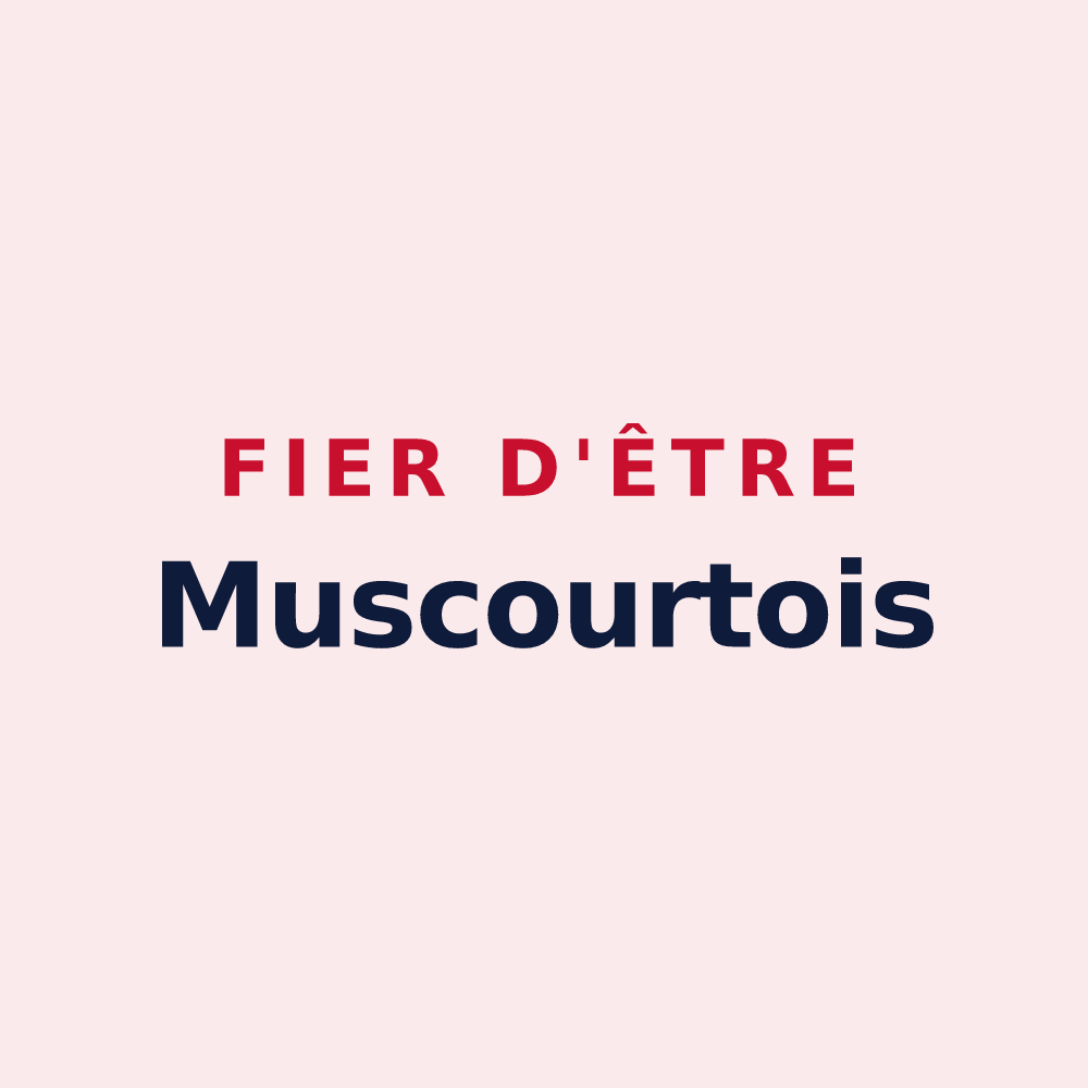 Magnet « Fier d'être Muscourtois » — design pour Muscourt