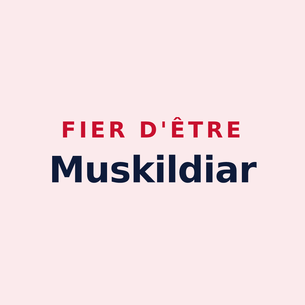 Magnet « Fier d'être Muskildiar » — design pour Musculdy