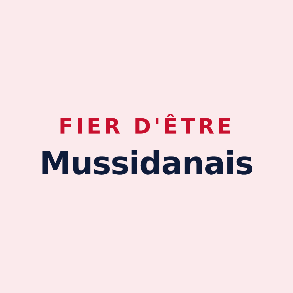 Magnet « Fier d'être Mussidanais » — design pour Mussidan