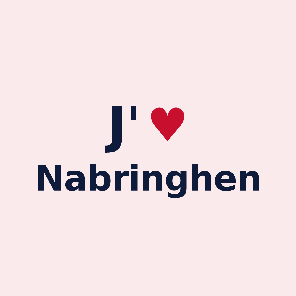 Magnet personnalisé Nabringhen — design J'aime Nabringhen