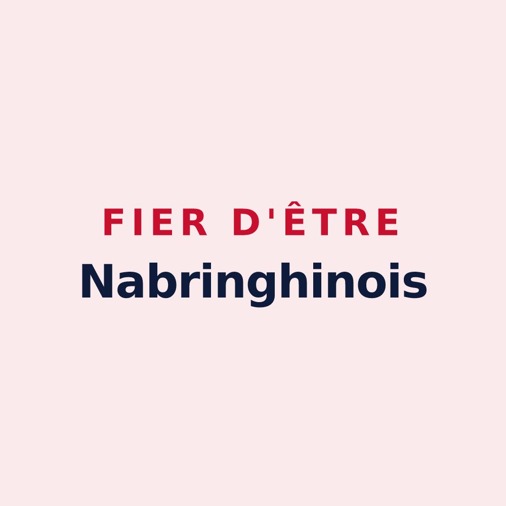 Magnet « Fier d'être Nabringhinois » — design pour Nabringhen