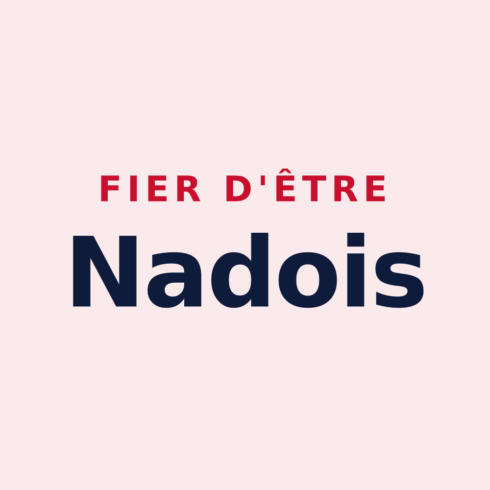 Magnet « Fier d'être Nadois » — design pour Nades