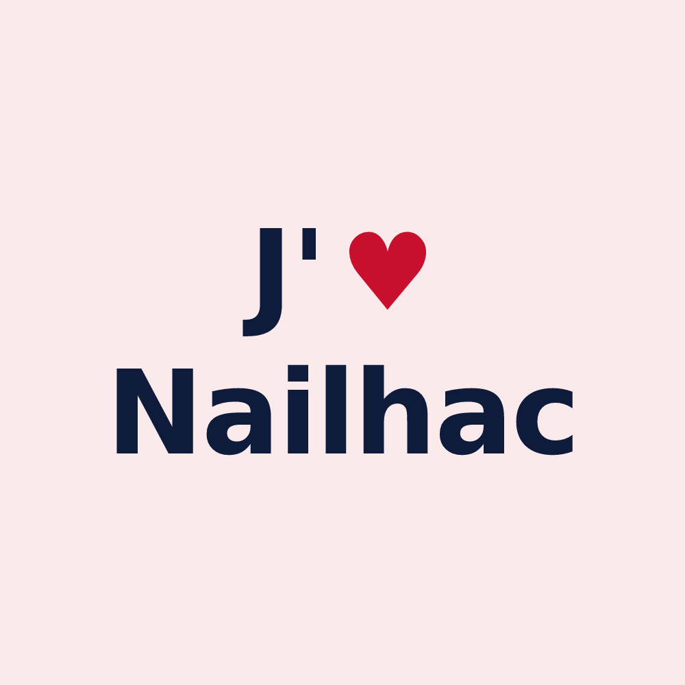 Magnet personnalisé Nailhac — design J'aime Nailhac