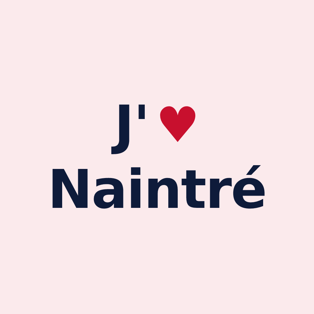 Magnet personnalisé Naintré — design J'aime Naintré