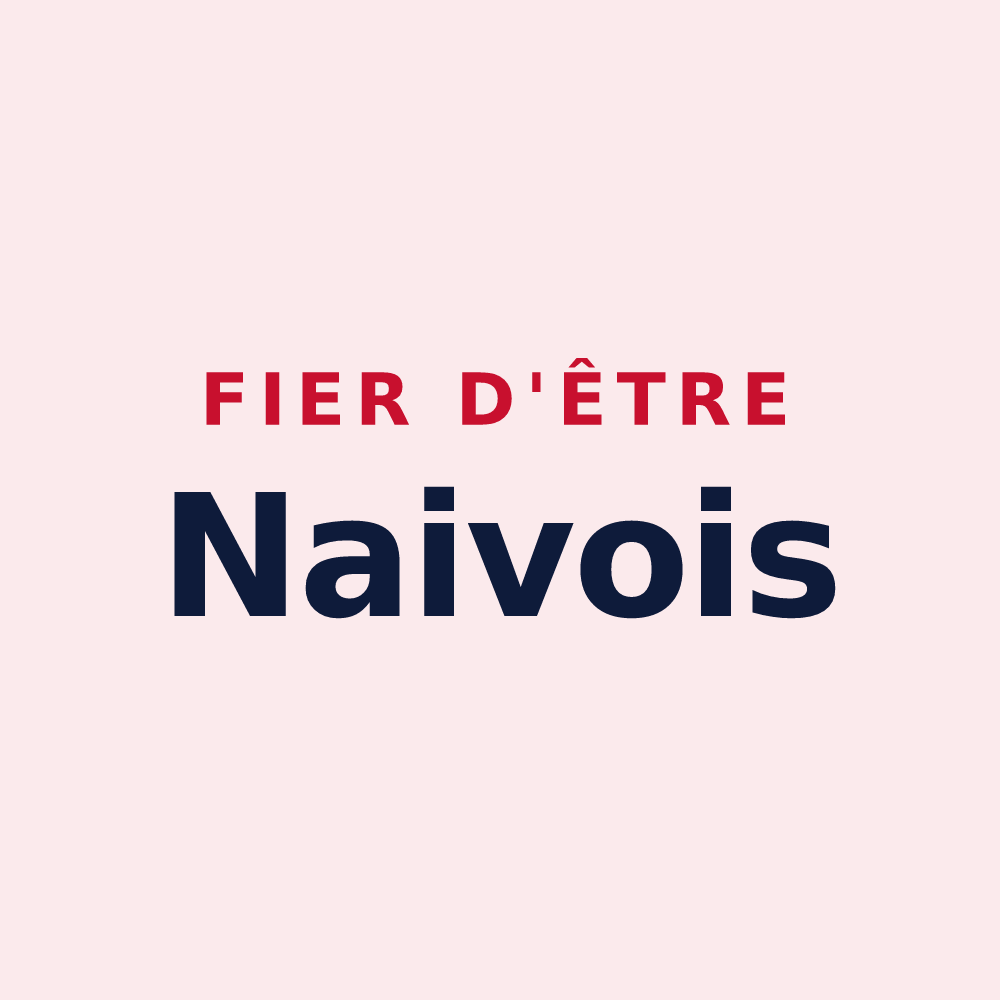 Magnet « Fier d'être Naivois » — design pour Naives-en-Blois