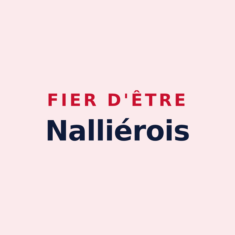 Magnet « Fier d'être Nalliérois » — design pour Nalliers