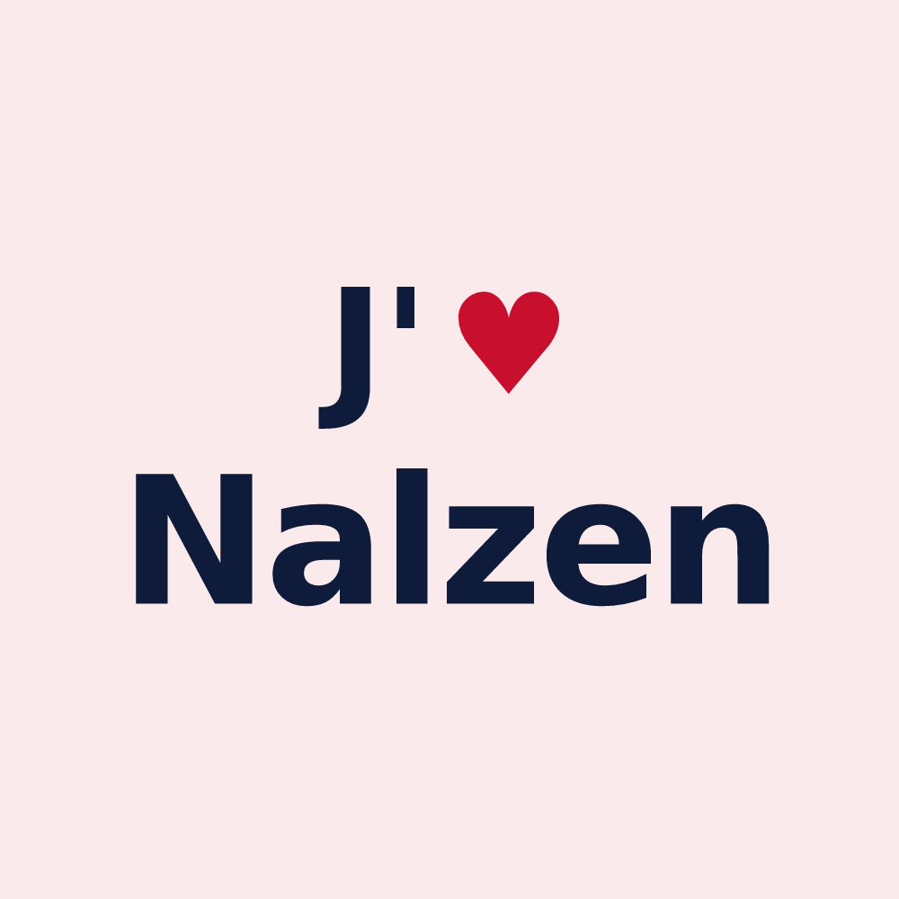 Magnet personnalisé Nalzen — design J'aime Nalzen
