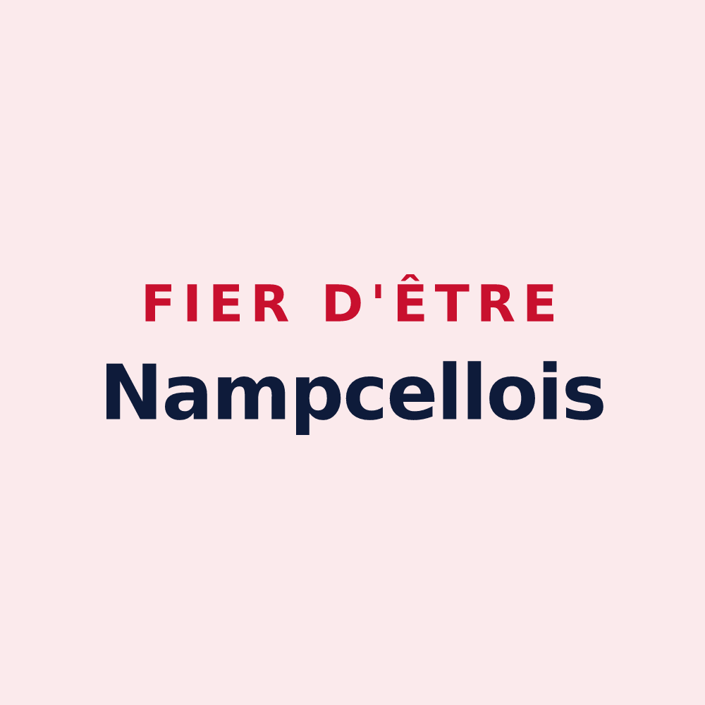 Magnet « Fier d'être Nampcellois » — design pour Nampcelles-la-Cour