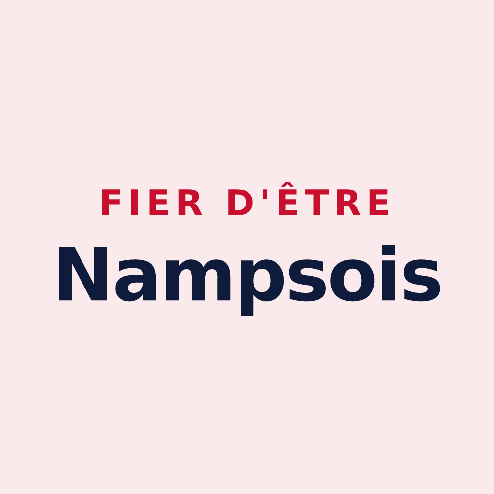 Magnet « Fier d'être Nampsois » — design pour Namps-Maisnil