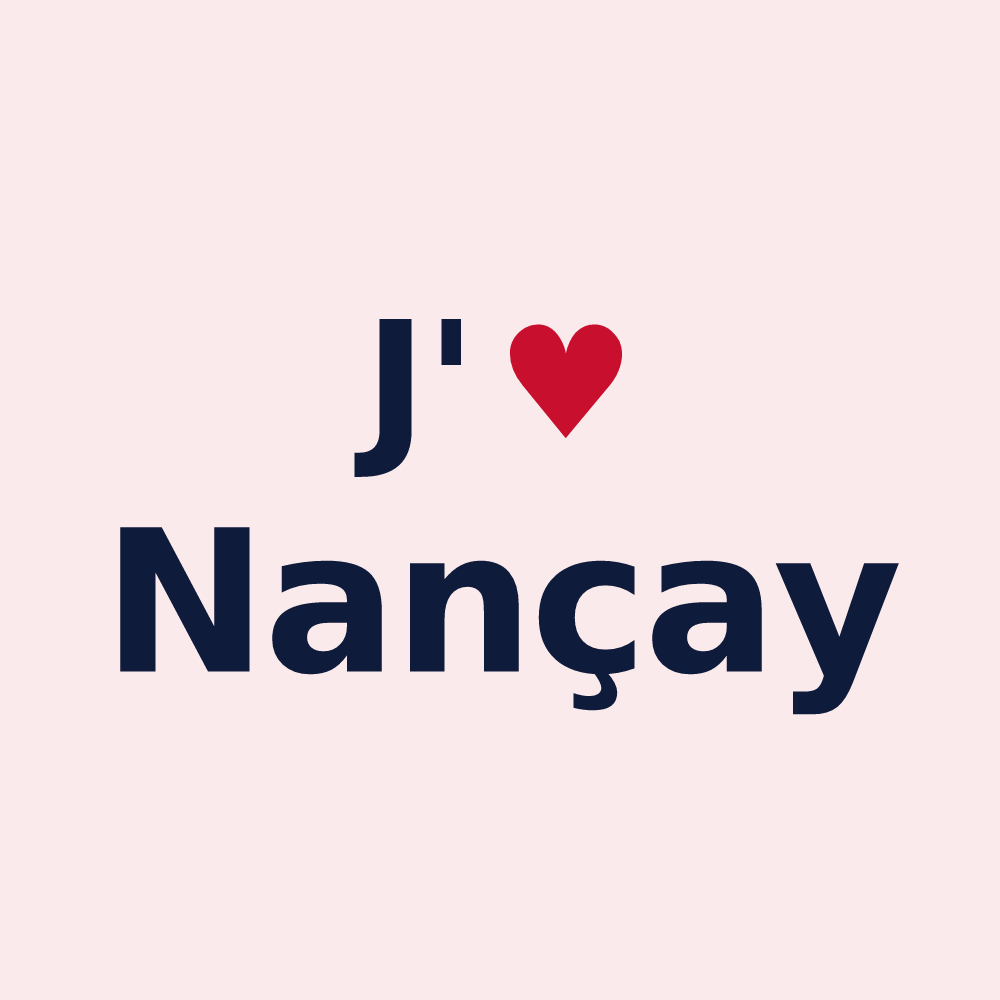 Magnet personnalisé Nançay — design J'aime Nançay