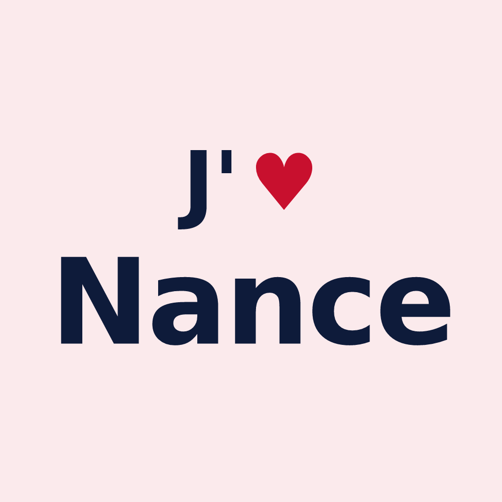 Magnet personnalisé Nance — design J'aime Nance