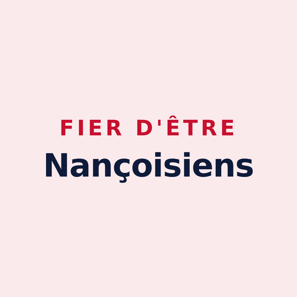 Magnet « Fier d'être Nançoisiens » — design pour Nançois-sur-Ornain