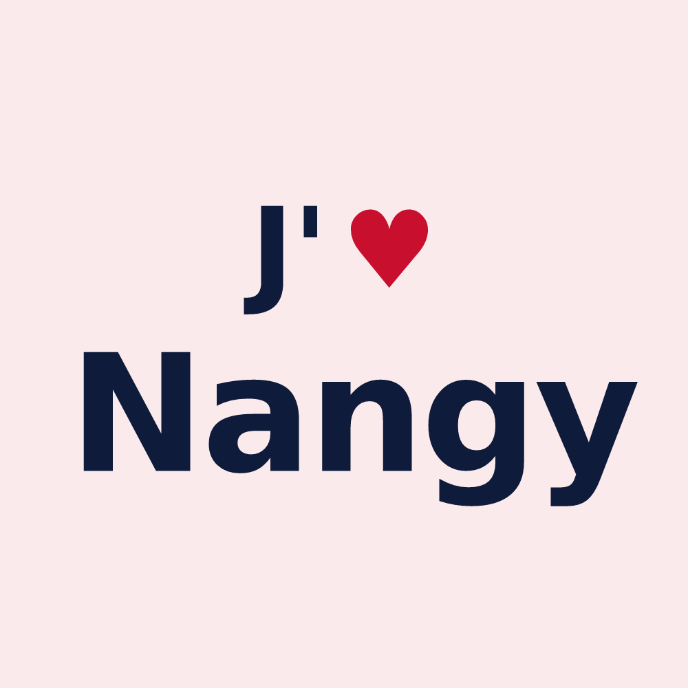 Magnet personnalisé Nangy — design J'aime Nangy