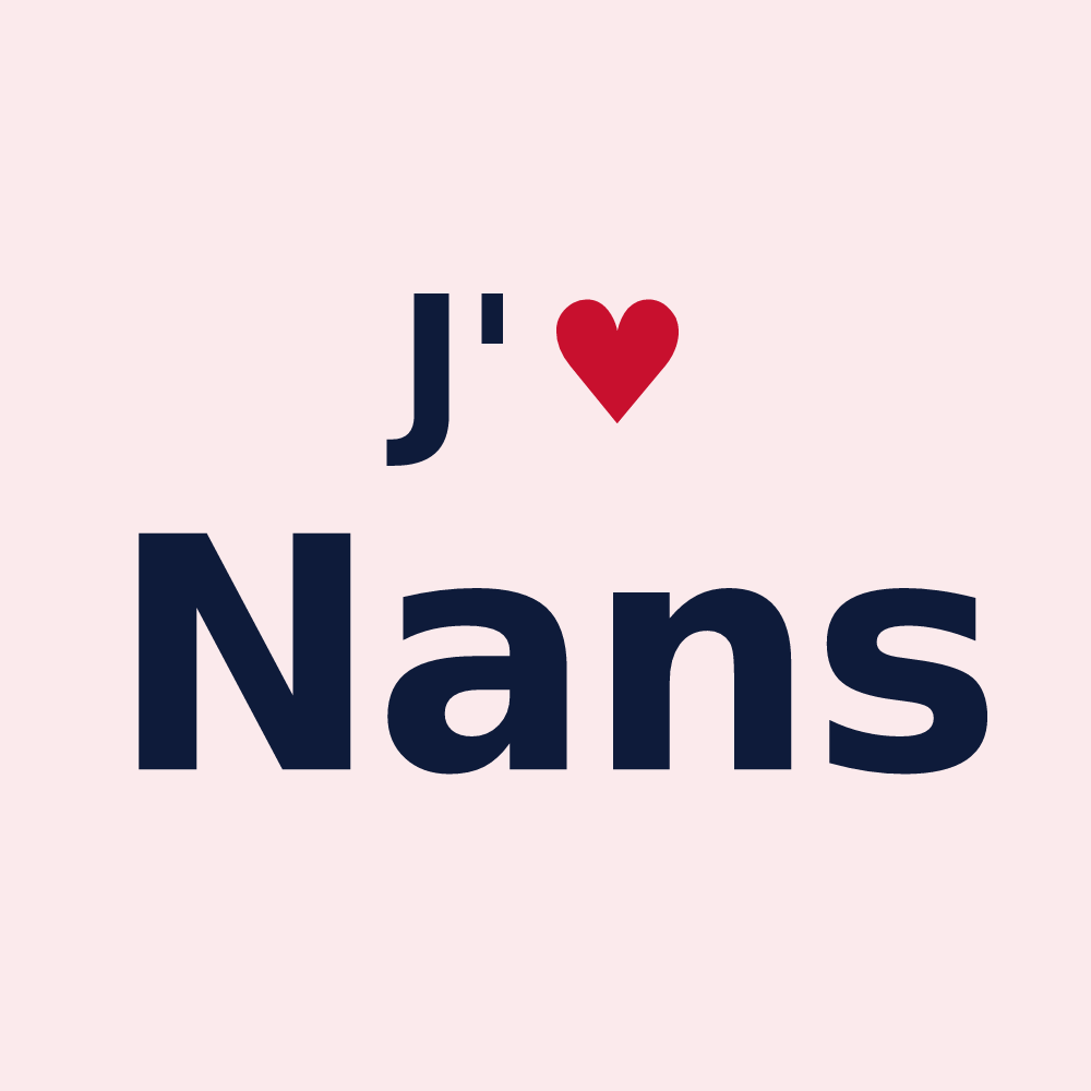Magnet personnalisé Nans — design J'aime Nans