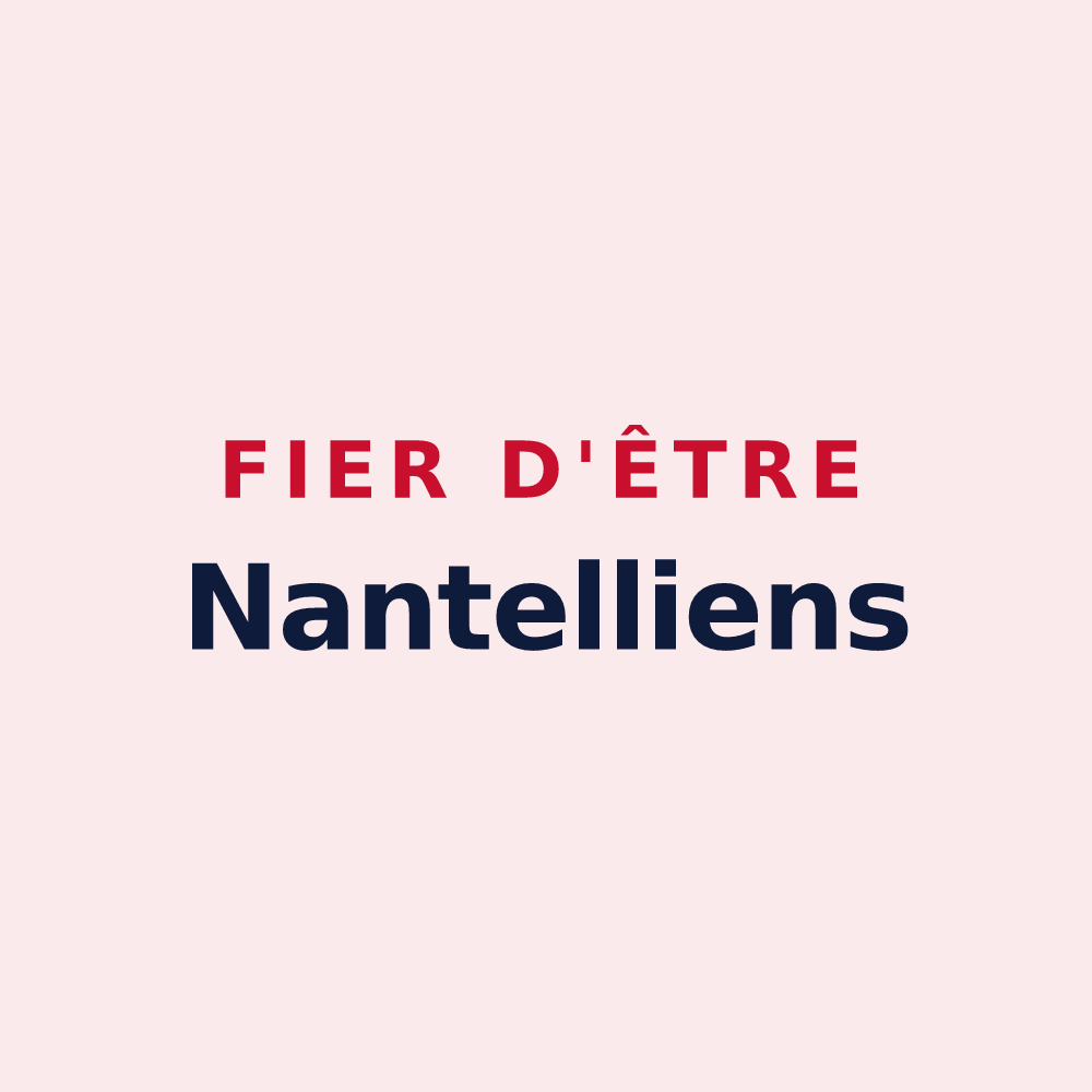 Magnet « Fier d'être Nantelliens » — design pour Nanteau-sur-Lunain