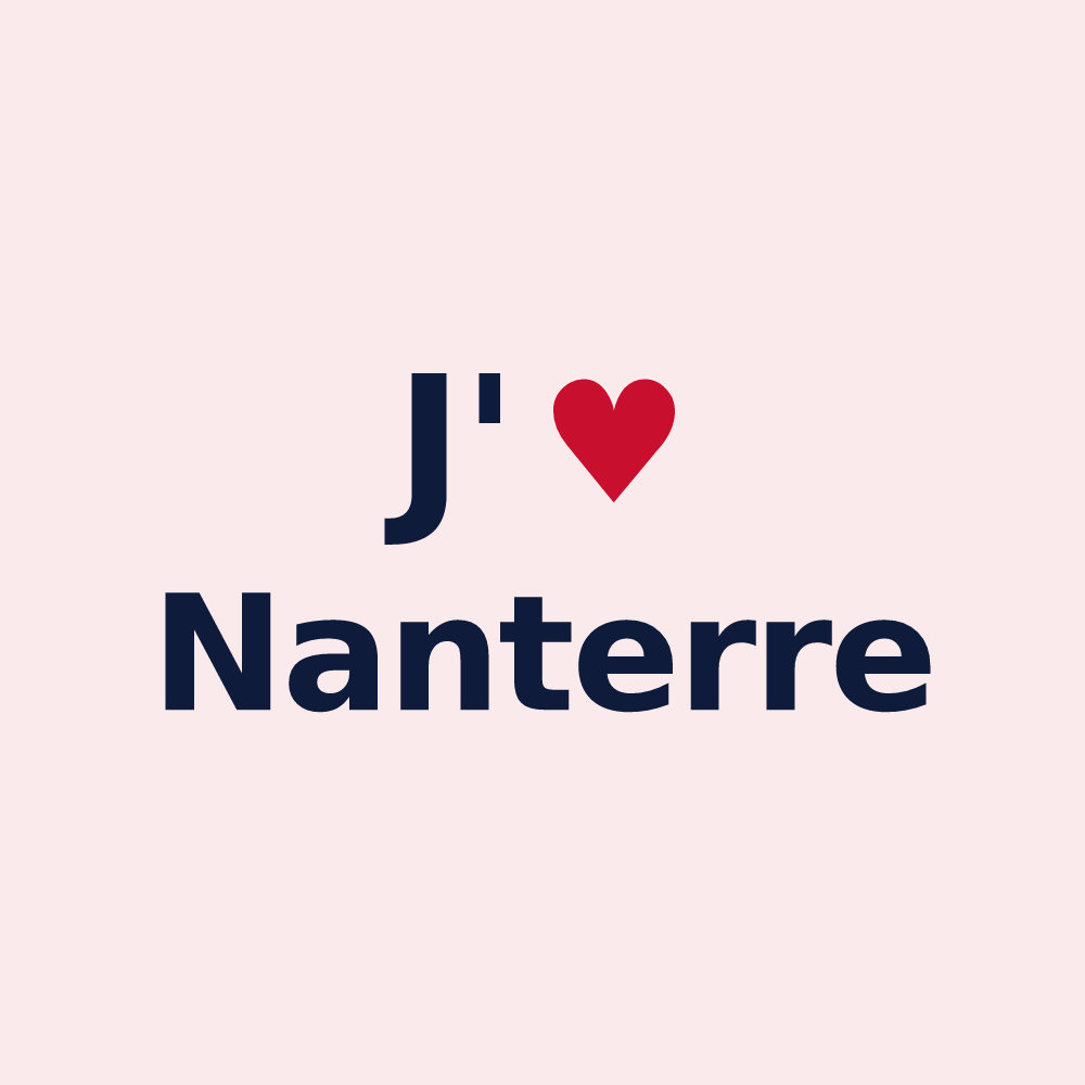 Magnet personnalisé Nanterre — design J'aime Nanterre
