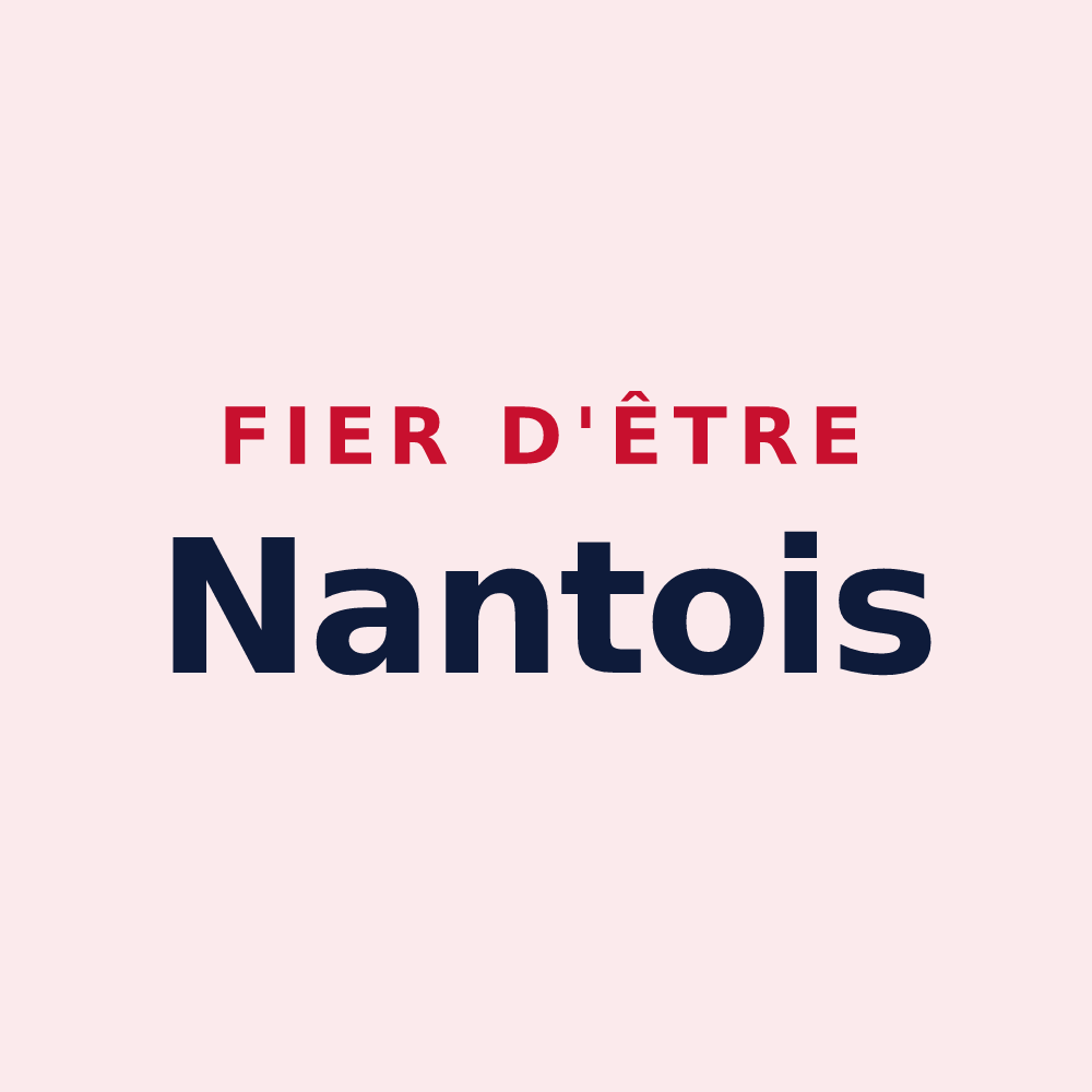 Magnet « Fier d'être Nantois » — design pour Nantes-en-Ratier