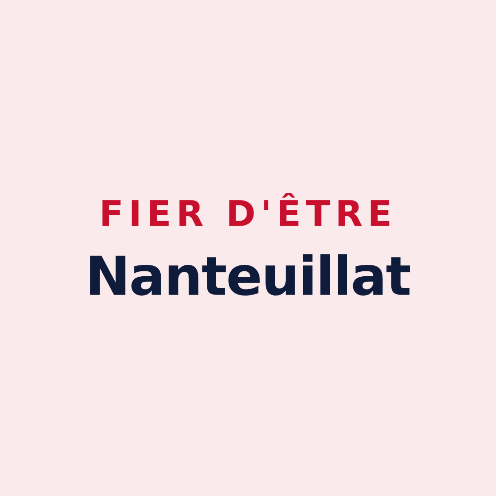 Magnet « Fier d'être Nanteuillat » — design pour Nanteuil-la-Forêt