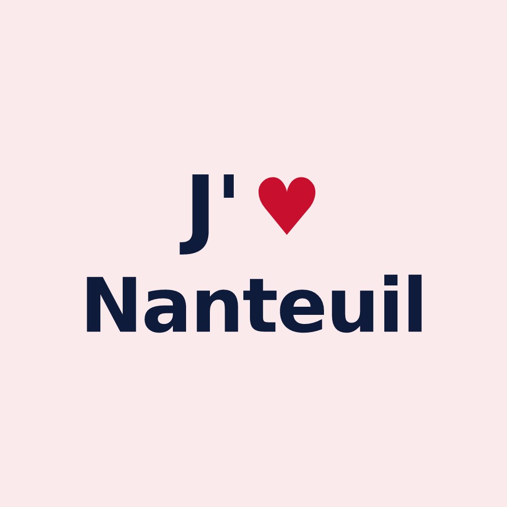Magnet personnalisé Nanteuil — design J'aime Nanteuil