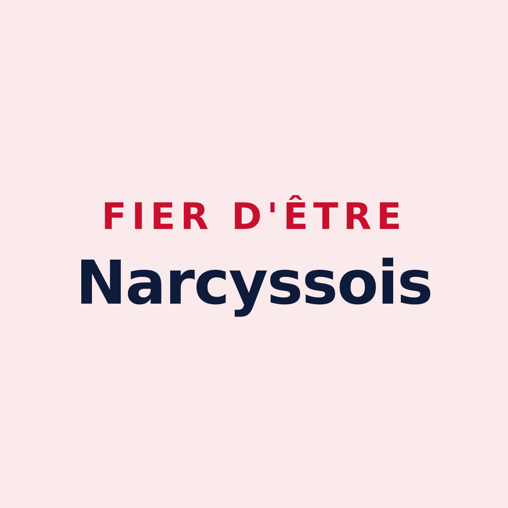 Magnet « Fier d'être Narcyssois » — design pour Narcy