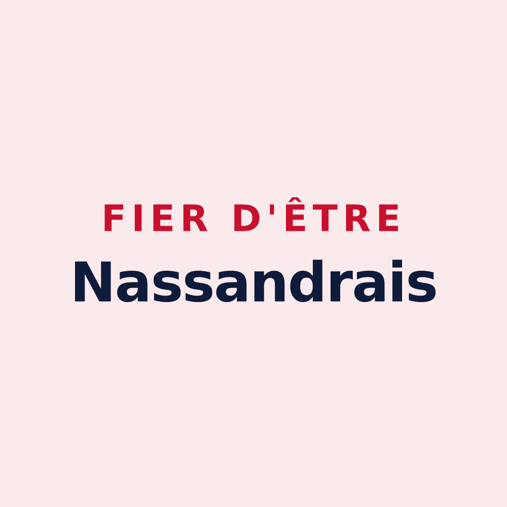 Magnet « Fier d'être Nassandrais » — design pour Nassandres sur Risle