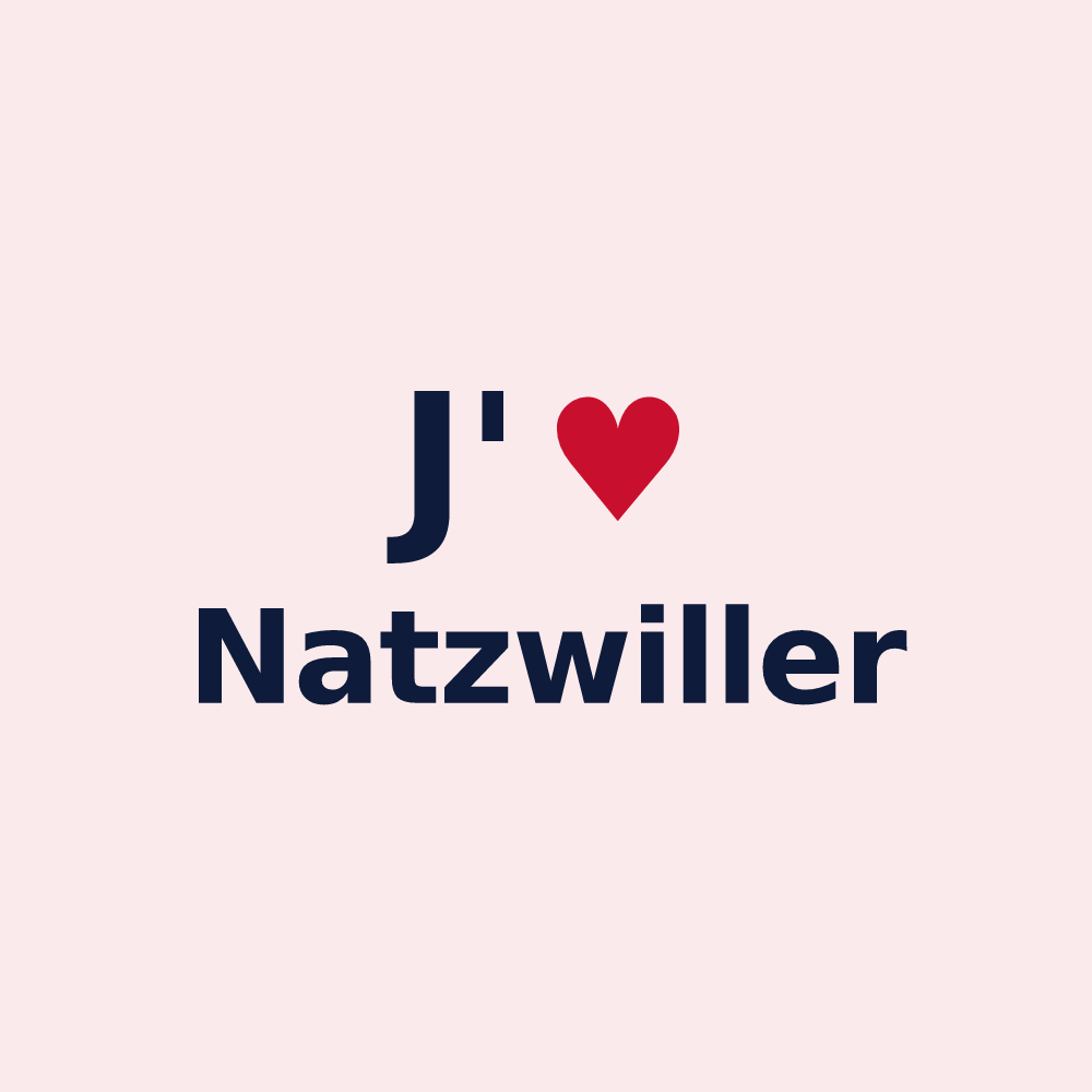 Magnet personnalisé Natzwiller — design J'aime Natzwiller