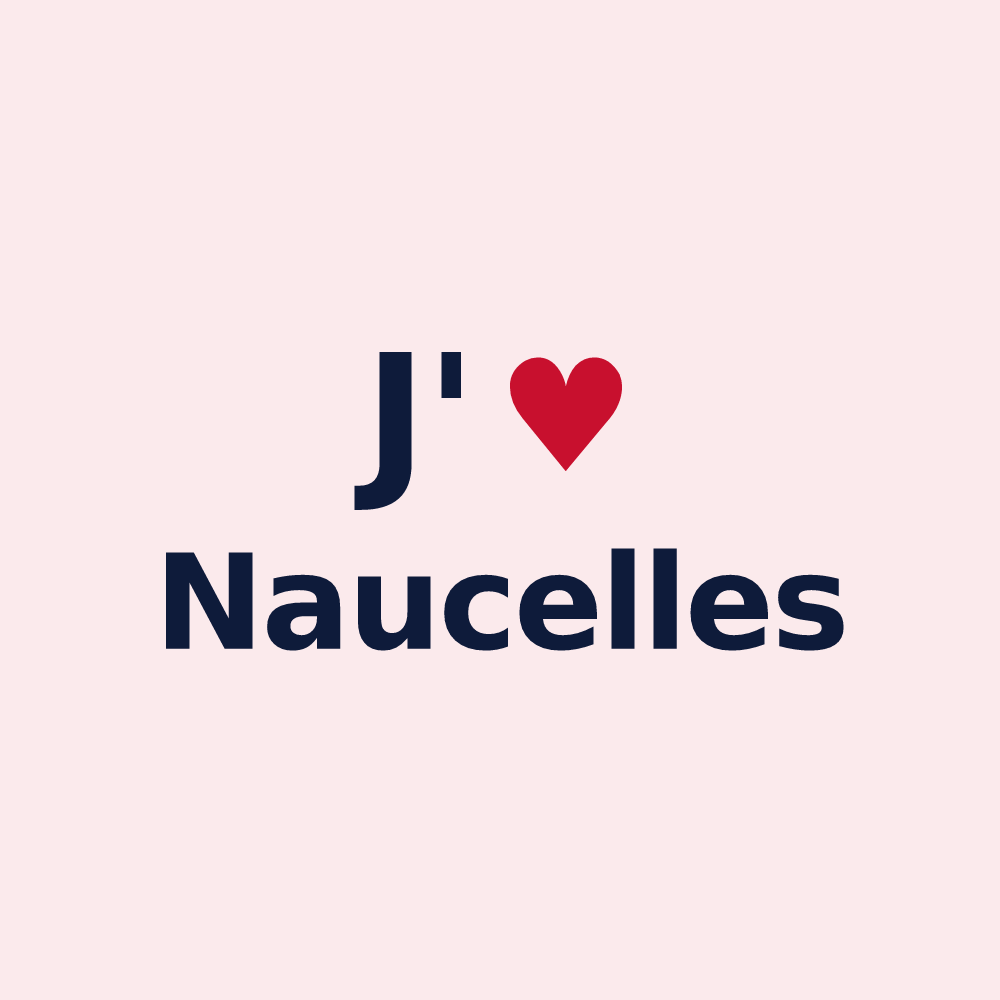 Magnet personnalisé Naucelles — design J'aime Naucelles